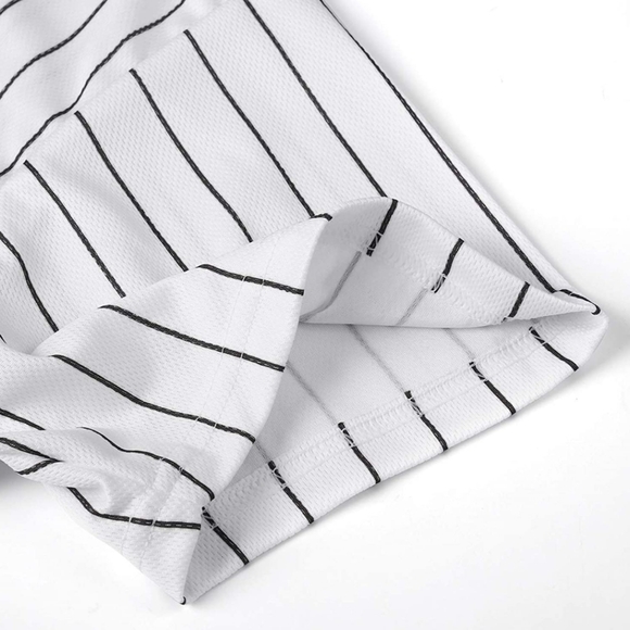 NEW Michael Jordan Barons Jersey Pinstripe Mens - Picture 4 of 7